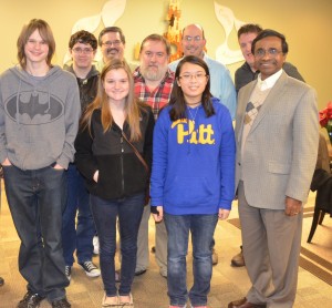Mei-Ling Blackstone (front in blue sweatshirt) with other members of the Eastern PA Conference Youth Ministry in 2014.
