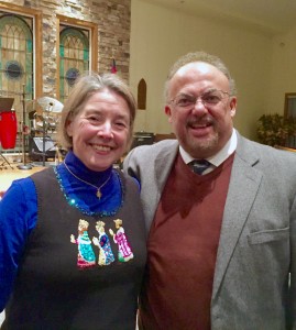 Judy Ehninger and the Rev. Irving Cotto