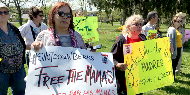 familias de larga detenidos inmigrantes en PA preocupar, protestas
