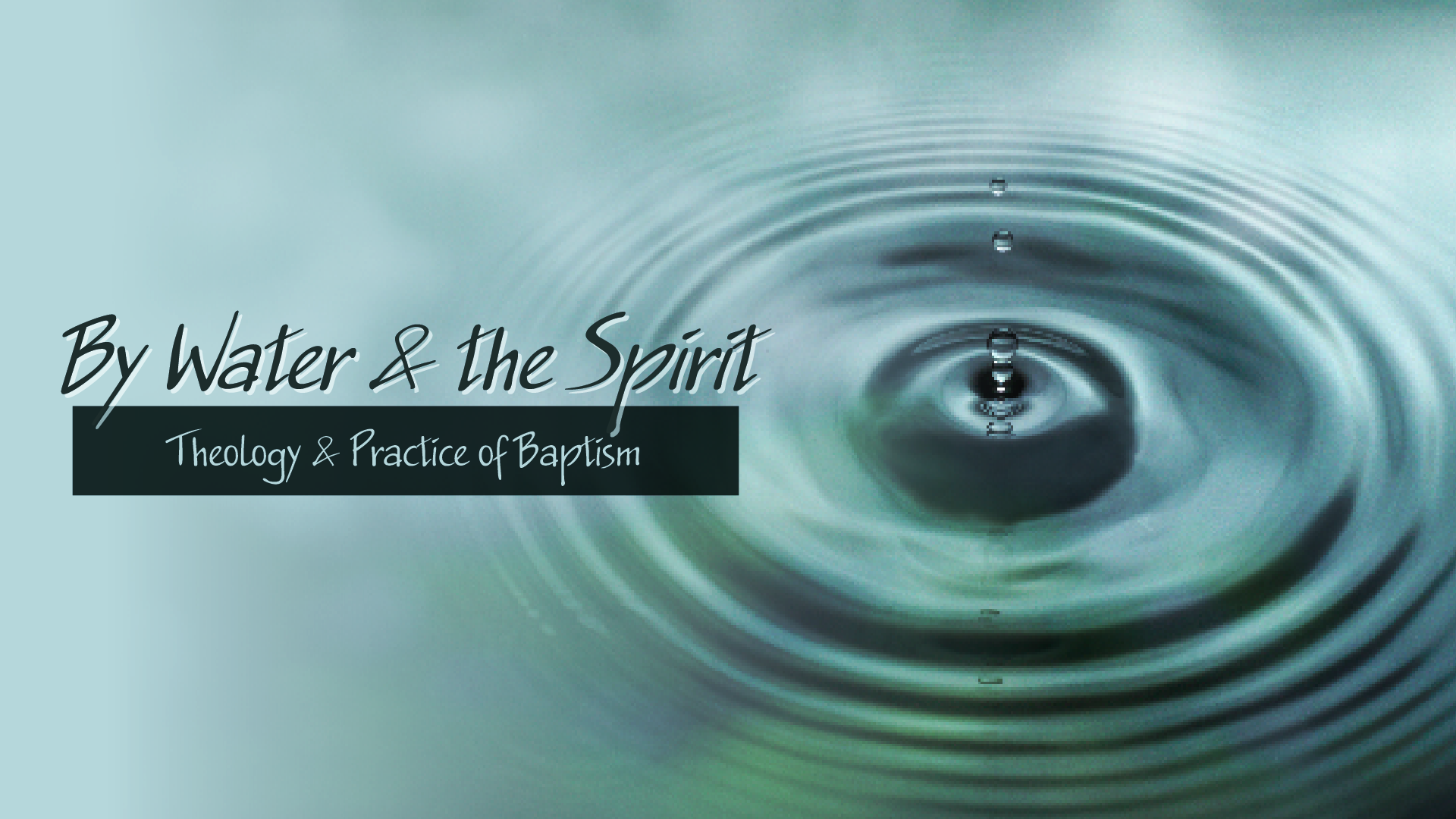 Featured image for “By Water & the Spirit: Theology & Practice of Baptism”