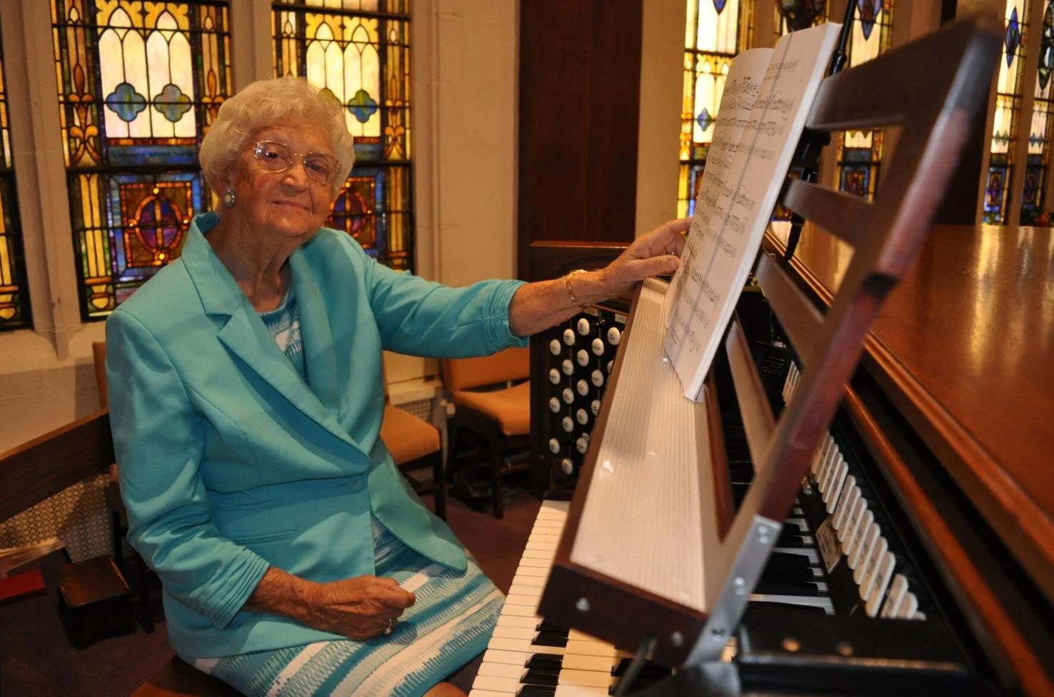 Featured image for “<strong>Retired 50-year church organist gets to share her gift once more</strong>”