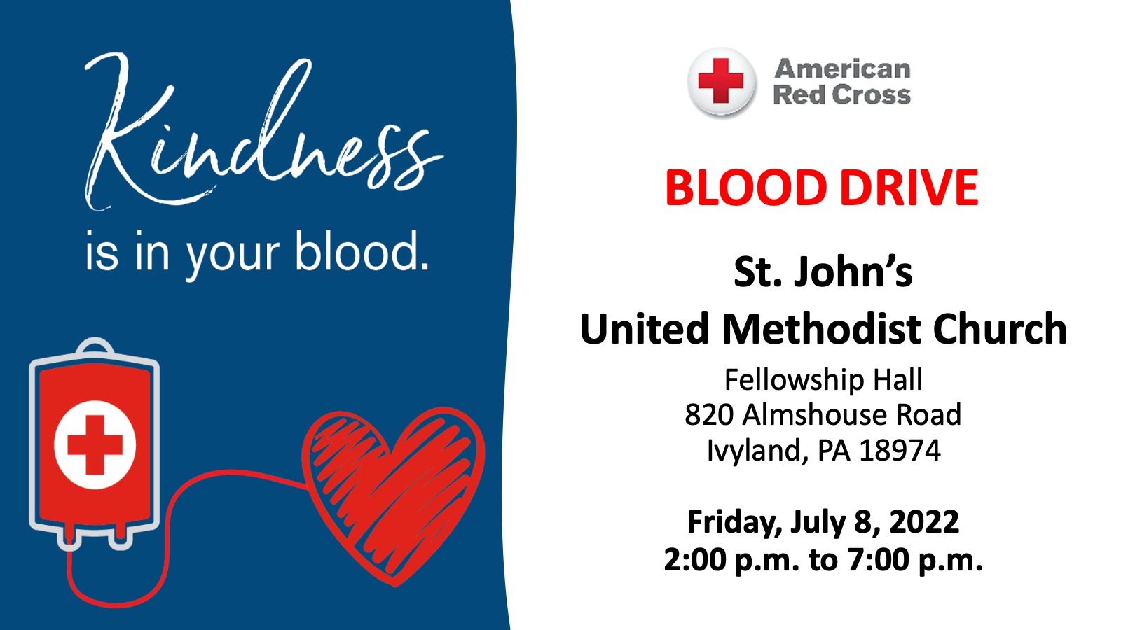 Featured image for “Church to host another, much-needed blood drive”