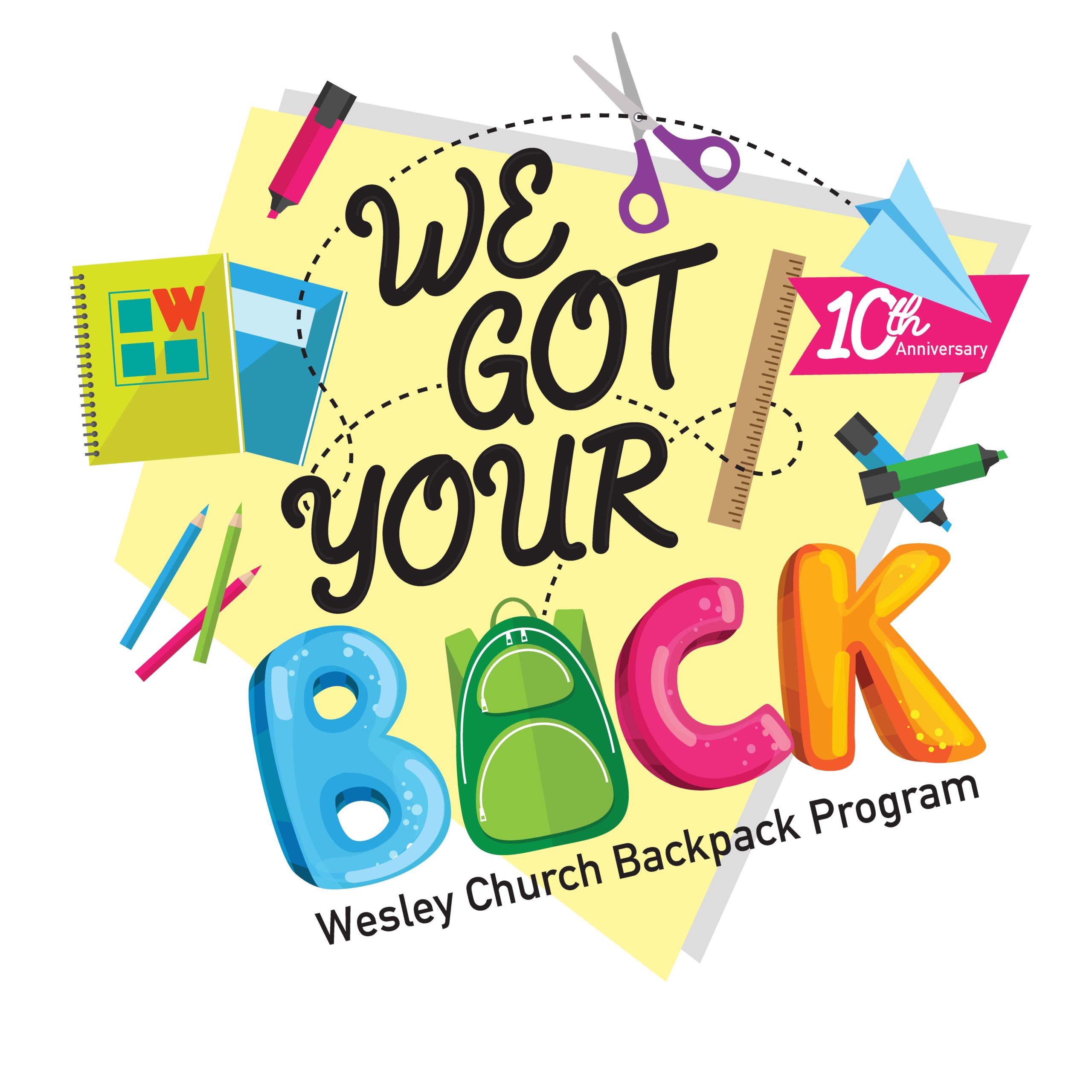 Featured image for “08/20/22: “We Got Your Back” Backpack Day, Wesley UMC”