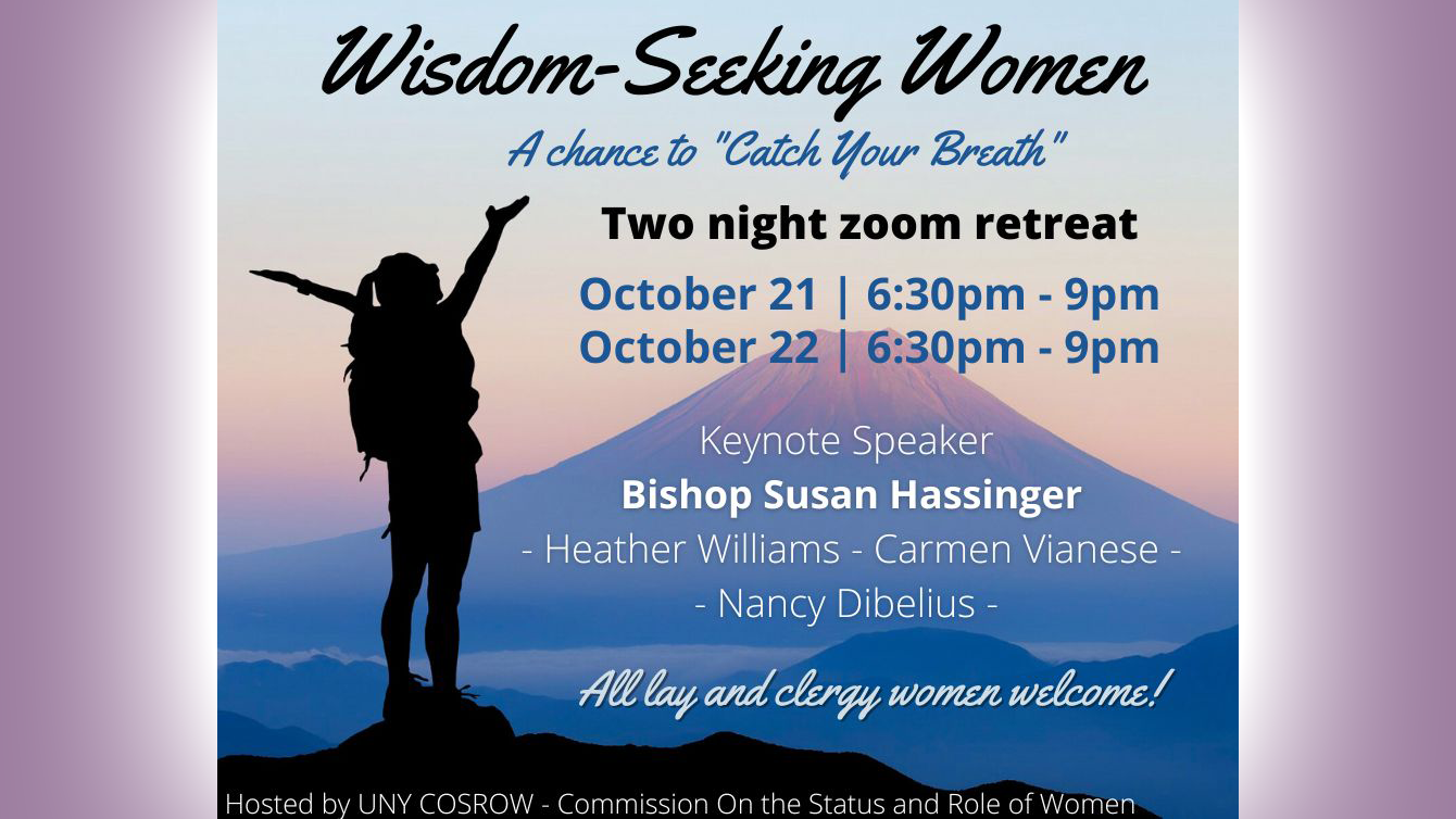 Featured image for “Bishop Hassinger to keynote COSROW’S <em>Wisdom-Seeking Women</em>”